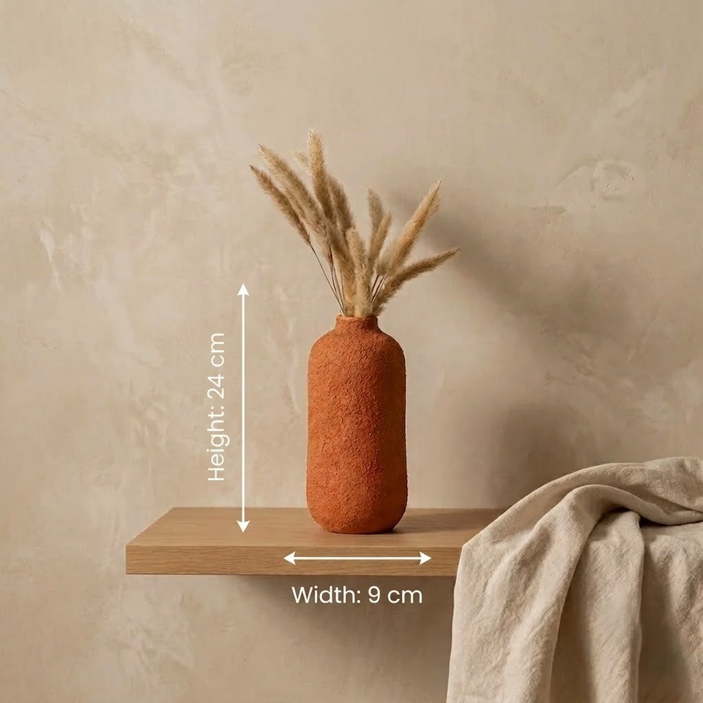 Terracotta Cylindrical Vase