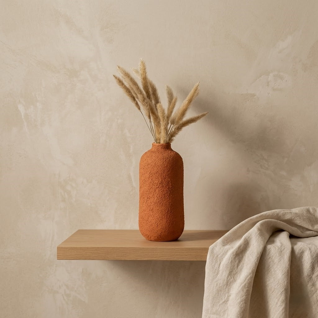 Terracotta Cylindrical Vase