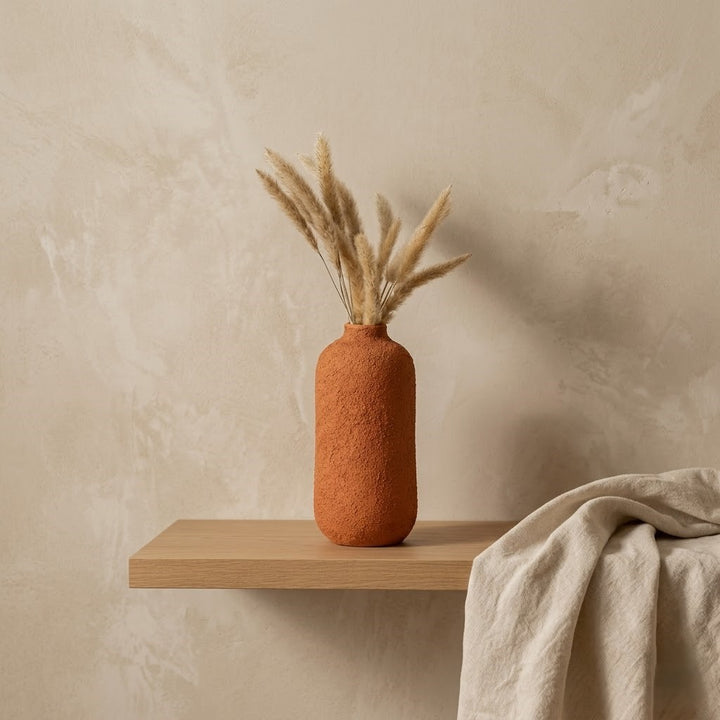 Terracotta Cylindrical Vase