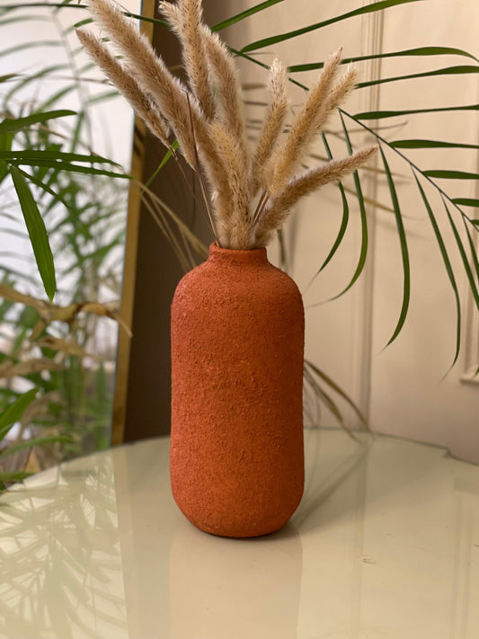 Terracotta Cylindrical Vase