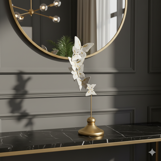 The Gilded Butterflies Vase