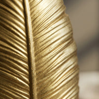 Gold Palm Leaf Vase
